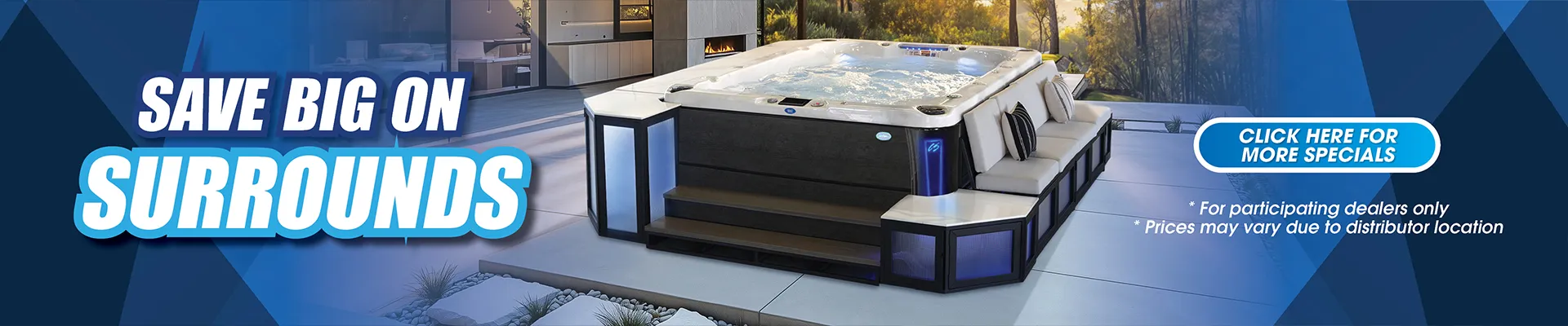 Calspas hot tub being used in a family setting - Mesa