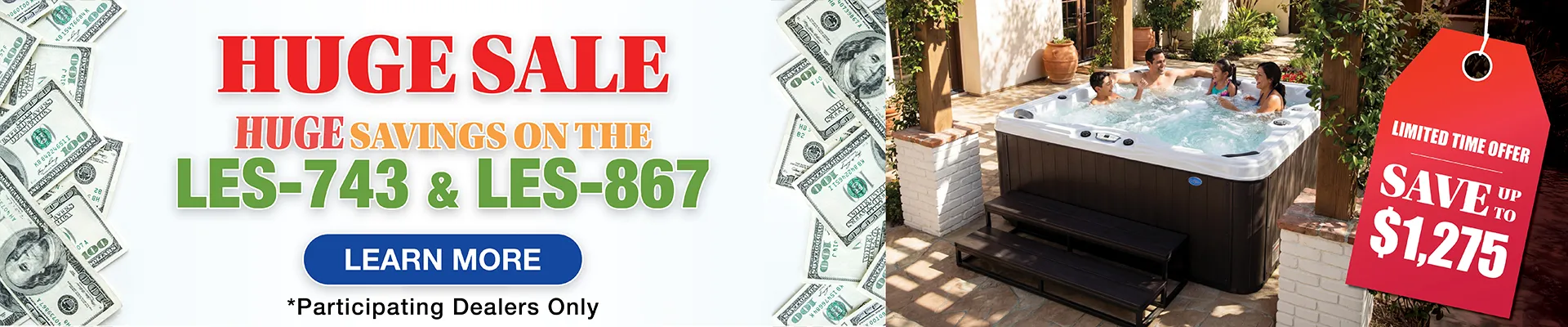 Calspas hot tub being used in a family setting - Mesa